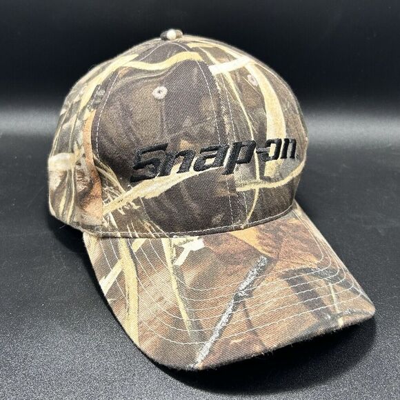 K-Products Other - Snap On Camo Hat Unisex Brown Snap Back Embroidered k Products Adjustable